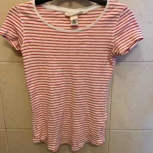 Red and white striped shirt